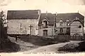 La colonie de vacances et future école apostolique de Montmélian, située sur le territoire de Saint-Witz (95), vers 1905. Vue depuis l'ouest; le chemin à gauche mène vers la Tour Carrée et le chemin derrière l'auteur descend sur Saint-Witz.