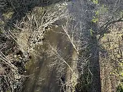 Embouchure de la rivière, rivière Batiscan, du pont P01548 à poutres en béton armé (1950), route 352.