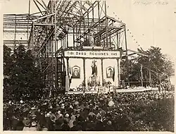 Pose de la pierre angulaire, 14 septembre 1924.
