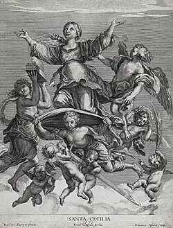 Sainte Cécile, d'après Le Dominiquin (n. d., Wellcome Library).