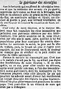 Article du journal Le Temps décrivant saint Goulien guérisseur des névralgies (en 1913).
