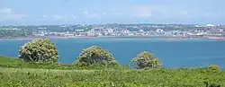 Vue de la baie de Saint-Aubin à Jersey