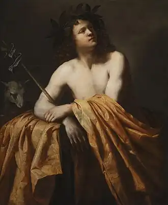 Saint Jean-Baptiste dans le désert, par Artemisia Gentileschi (années 1630).