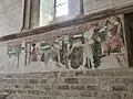 Martyre de saint Principin XIVe mur sud à lire de droite à gauche.