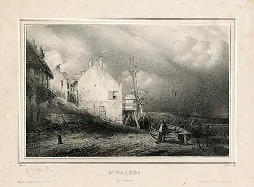 Saint-Valery-sur-Somme (1833), d'après Paul Huet.