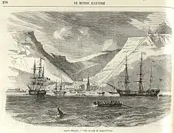 Sainte-Hélène - Rade de Jamestown.