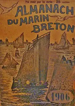 "Almanach du marin breton" 1906, page de couverture