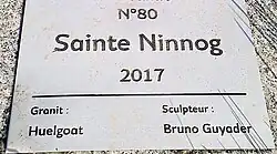 Plaque d'identification Sainte-Ninnog