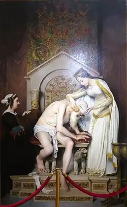 Sainte Élisabeth, Reine de Hongrie soignant un blessé (1876), musée de Châteaudun.