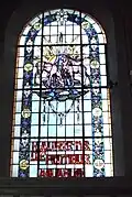 Verrière située dans la nef de l'église Sainte-Madeleine financée par la paroisse Sainte-Madeleine en 1894.