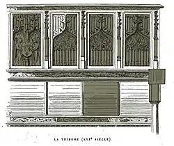 détail de la tribune.