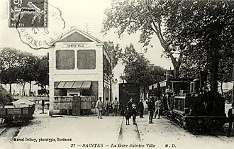 La gare de Saintes-Ville.