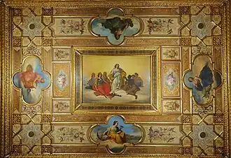Plafond de la Salle du Sénat, décoré par Giacomo Casa.