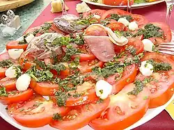 Salade de tomates en Languedoc