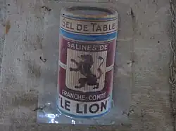 Ancien emballage de sel alimentaire.