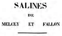 logo de Houillères et saline de Mélecey