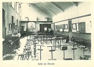 La salle de dessin.