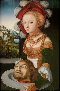Salomé avec la tête de Saint Jean-Baptiste, Lucas Cranach l'Ancien. L'achat par l’État hongrois de la collection réunie par la famille Esterházy marqua en 1870 la fondation du musée d'art étranger de Budapest réputé pour ses œuvres des maîtres anciens européens.
