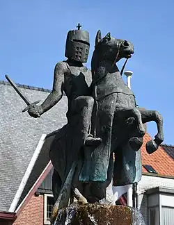 Salomon van Maldeghem&nbsp;(nl) sur la place du marché