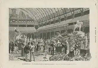 Salon de 1874 au Palais de l'Industrie par Daniel Vierge. Department of Image Collections, National Gallery of Art Library.