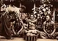 Cérémonie de 'ava à Samoa vers 1900-1930.