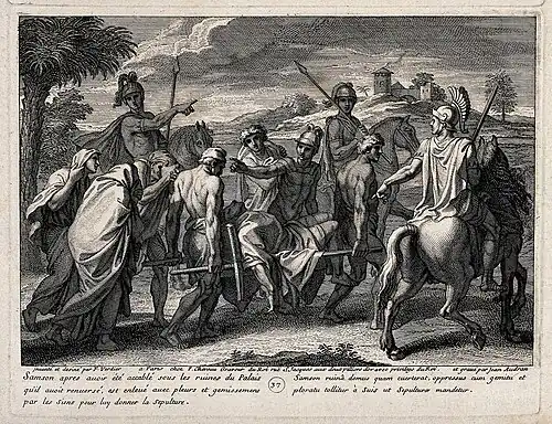Samson porté à sa sépulture, d'après François Verdier