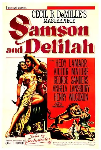 Description de l'image Samson and Delilah 1949 poster.jpg.