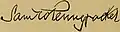 Signature de Samuel Pennypacker
