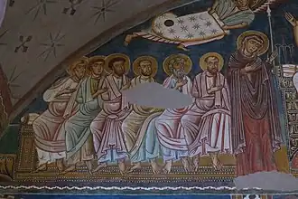 Registre supérieur. Jugement Dernier. Partie gauche.