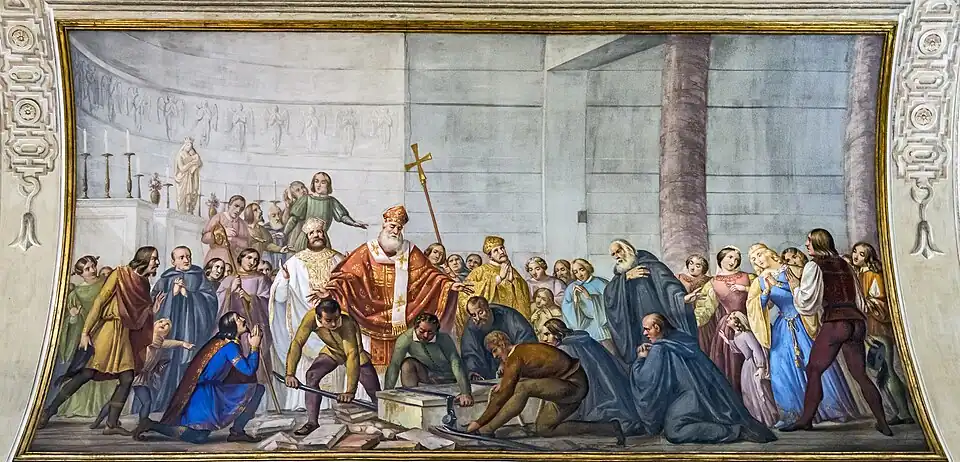 La découverte des reliques de saint Daniel, Église Saint-Daniel de Padoue