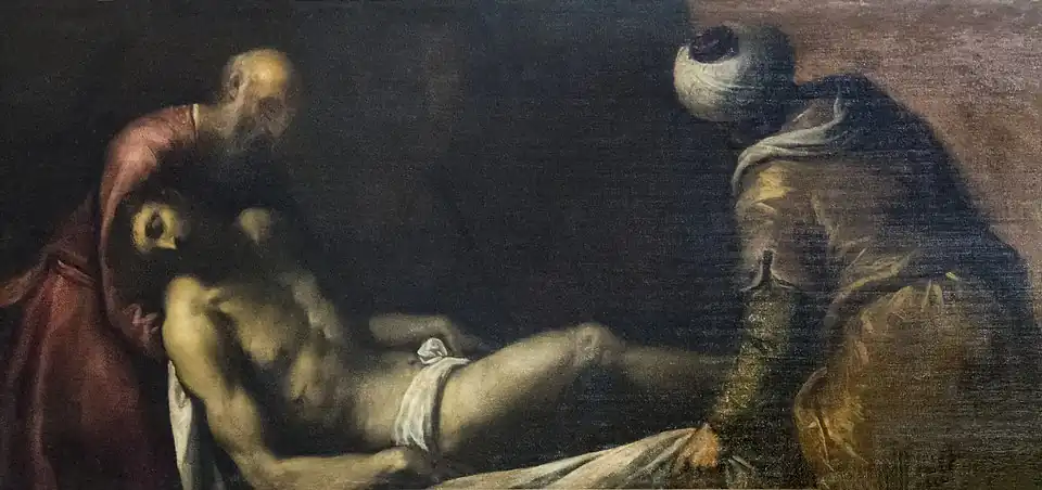 Le Christ déposé dans la tombe