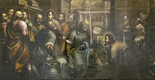 Lavement  des pieds  par M. Colonna.