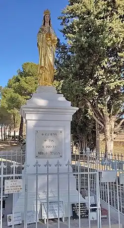 La Vierge dorée (lieu de la seconde apparition).