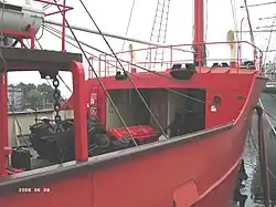 Le gaillard avant du Sandettié