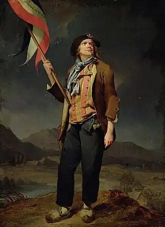 Le Chanteur Chenard en sans-culottes (1792), Paris, musée Carnavalet.