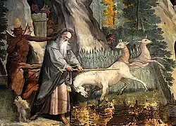 Scènes de la Vie de saint Antoine, église Sant'Antonio Abate, Rome.