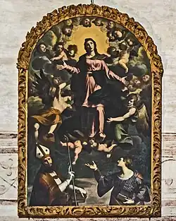 L'assomption entre saint Nicolas et sainte Cécile