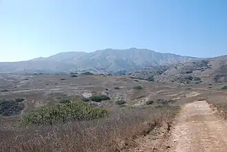 Vue depuis Smugglers Road.