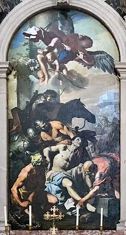 Le Martyre de saint Daniel par Antonio Zanchi.
