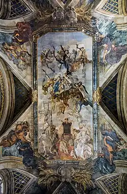 Église Santa Maria di Nazareth de Venise. La proclamation de la maternité de la Vierge au concile d’Éphèse - Plafond de la nef