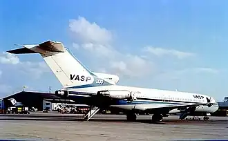 PP-SRK, le Boeing 727 de VASP impliqué, photographié l'année de l'accident.