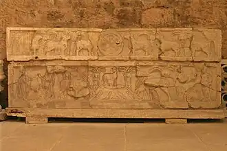 Crypte de Saint-Victor, sarcophage paléochrétien du Ve&nbsp;siècle.