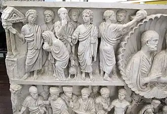 Détail du registre supérieur, à gauche