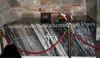 Sarcophage de Władysław Sikorski.