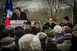 Joël Mergui au cours de son allocution.