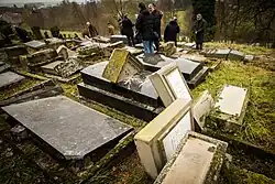 Profanation du cimetière juif de Sarre-Union, en février 2015