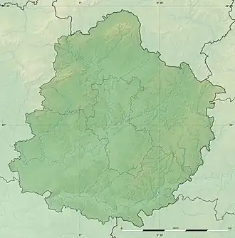 Voir sur la carte topographique de la Sarthe