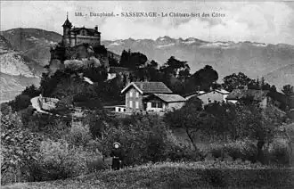 Le château des Côtes en 1900.