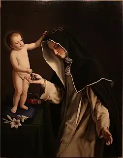 Sainte Catherine de Sienne à l’Enfant Jésus.