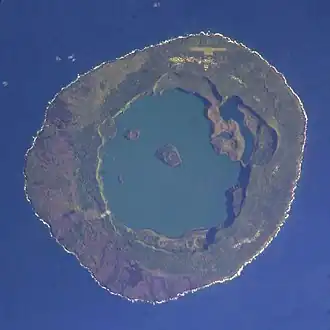 Vue par satellite de l'île